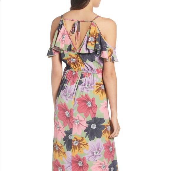 Band of Gypsies London Floral Maxi Dress Small NWT - Picture 3 of 8